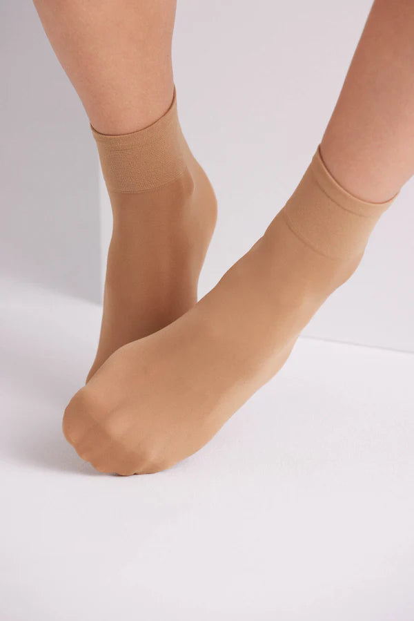 Media tobillera 40 DEN Beige