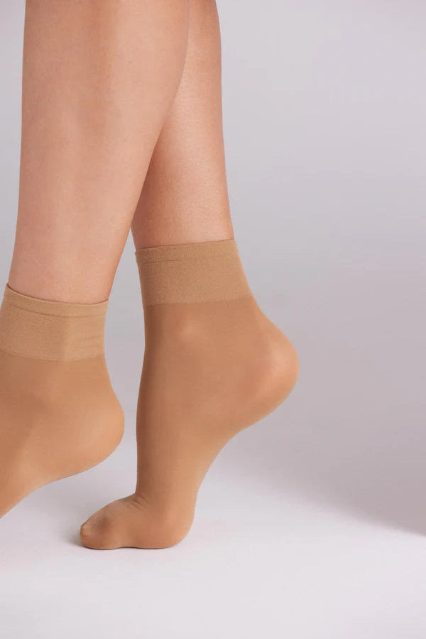 Media tobillera 40 DEN Beige