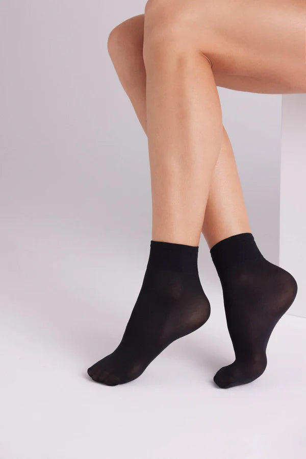 Media tobillera 40 DEN Negro