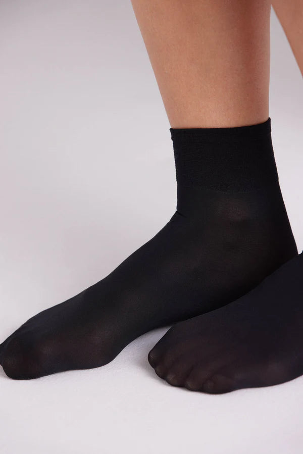 Media tobillera 40 DEN Negro