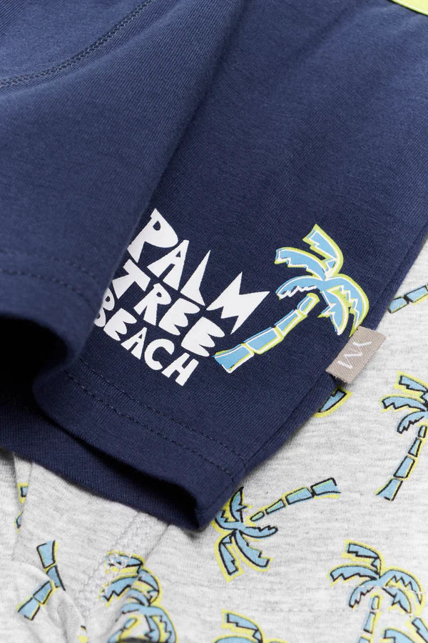 Pack de 2 bóxers juveniles estampados palmeras