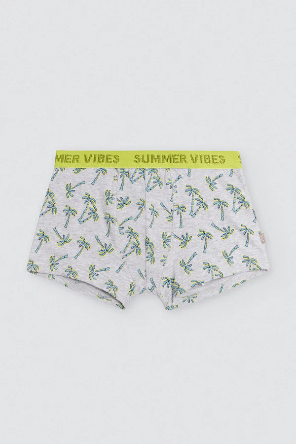 Pack de 2 bóxers juveniles estampados palmeras