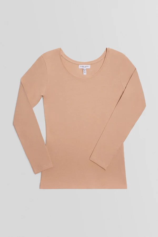 Camiseta interior manga larga algodón Nude