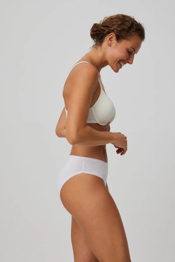 Pack de 2 bragas midi básicas Blanco