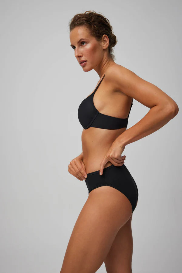 Pack de 2 bragas midi básicas Negro