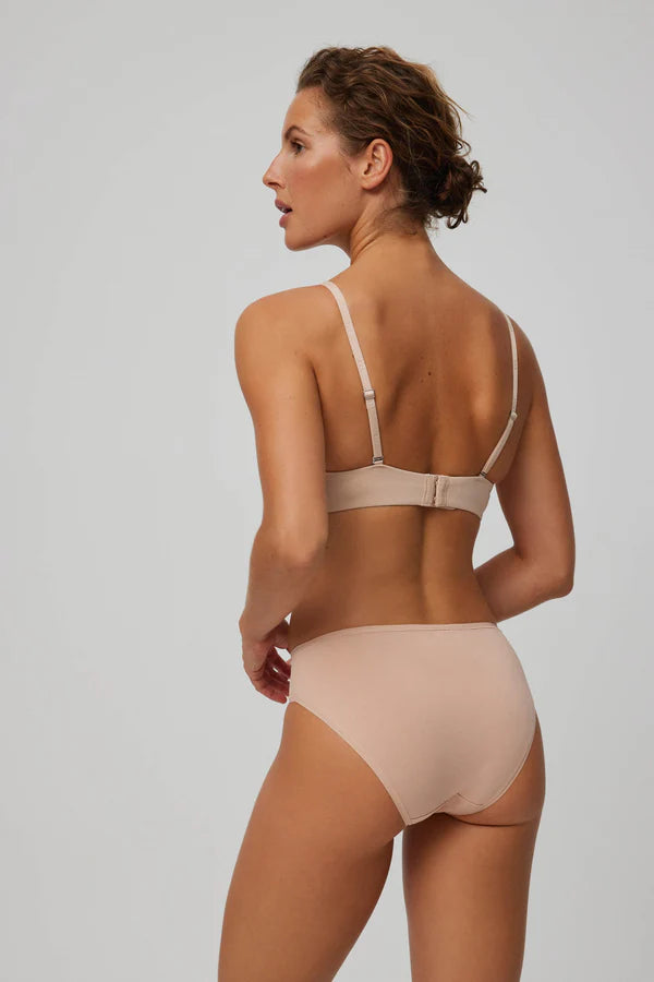 Pack de 2 bragas midi básicas Nude