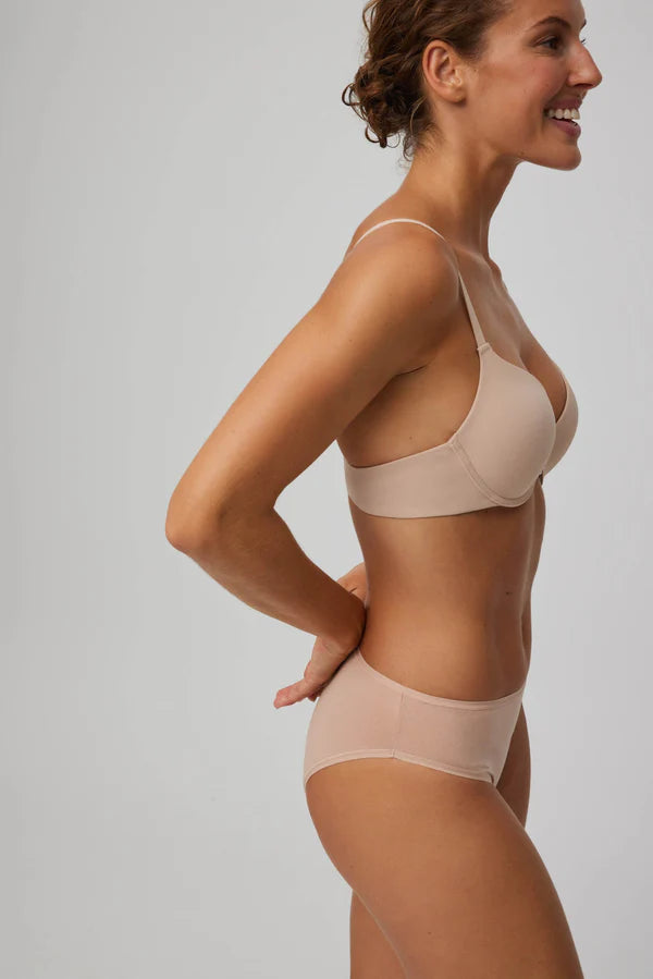 Pack de 2 bragas midi básicas Nude