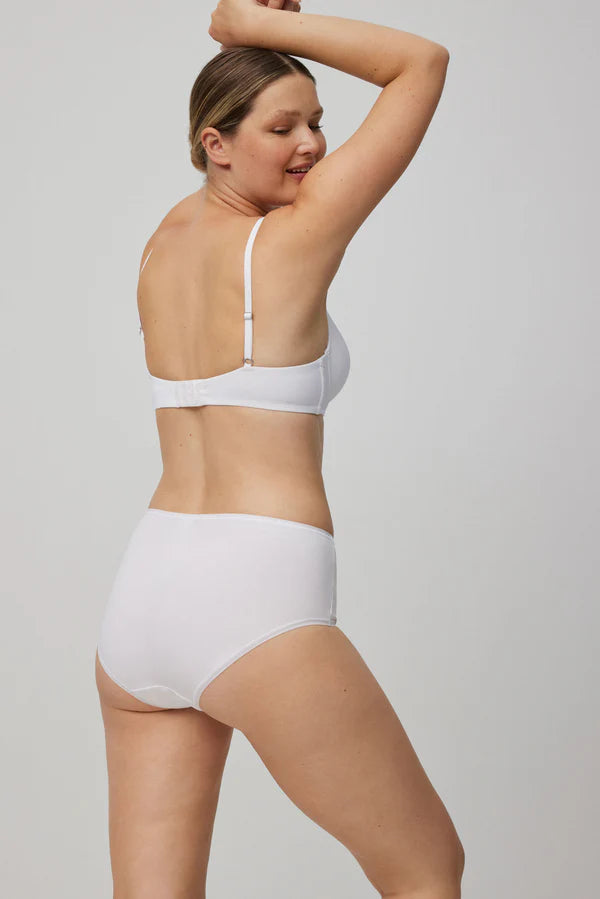 Pack de 2 bragas altas básicas Blanco