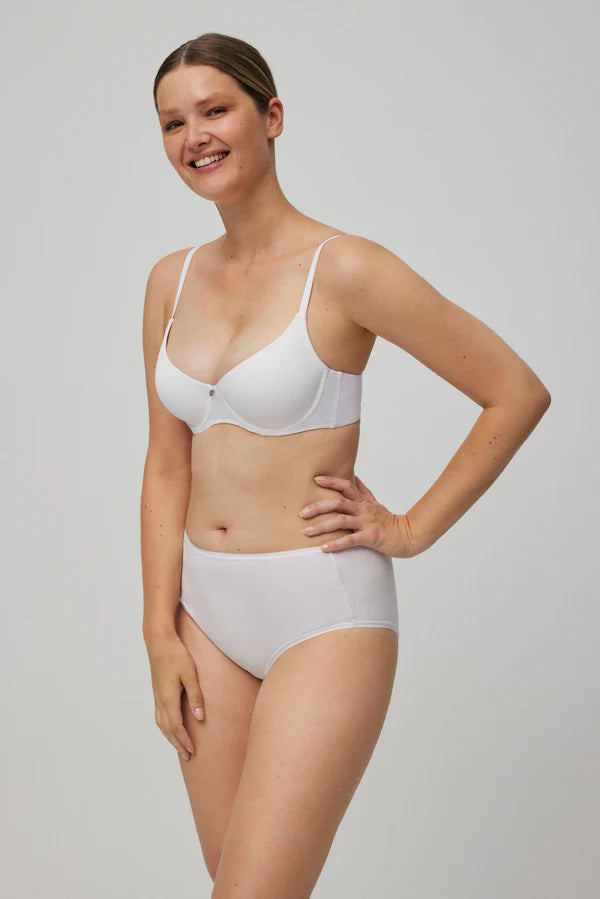 Pack de 2 bragas altas básicas Blanco