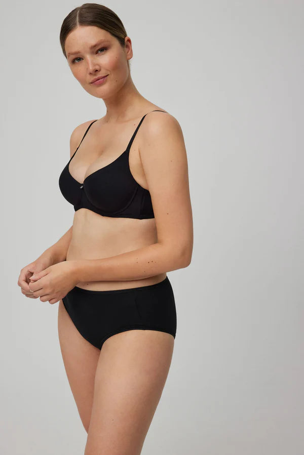 Pack de 2 bragas altas básicas Negro