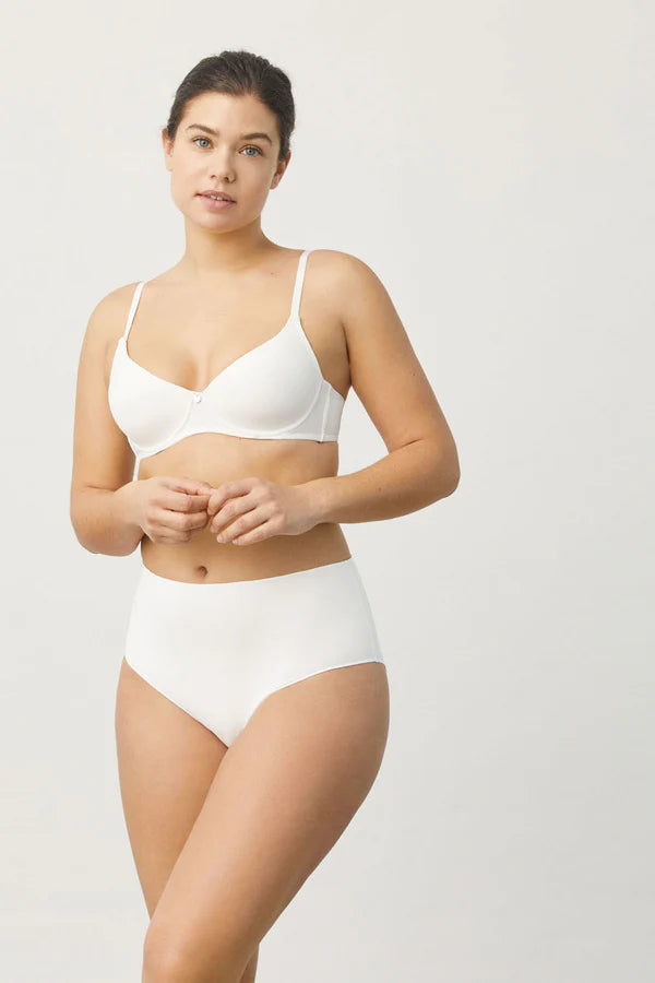Braga alta básica algodón Blanco