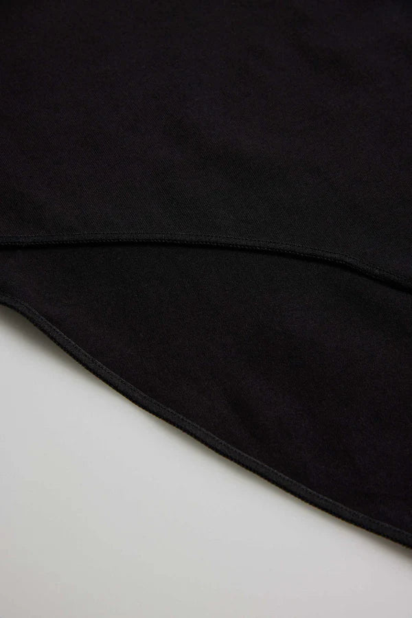 Braga alta básica algodón Negro