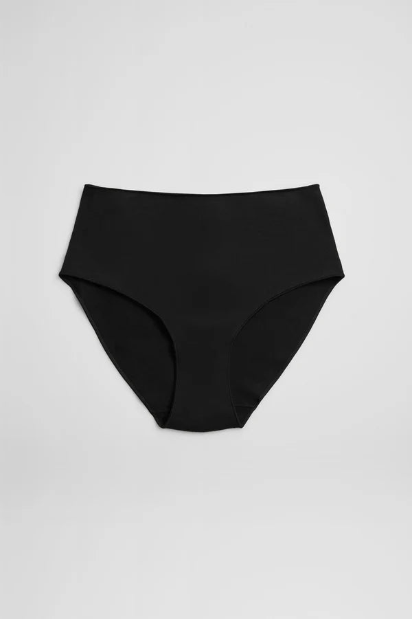 Braga alta básica algodón Negro