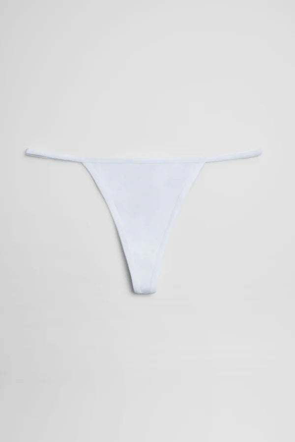 Tanga de hilo algodón Blanco