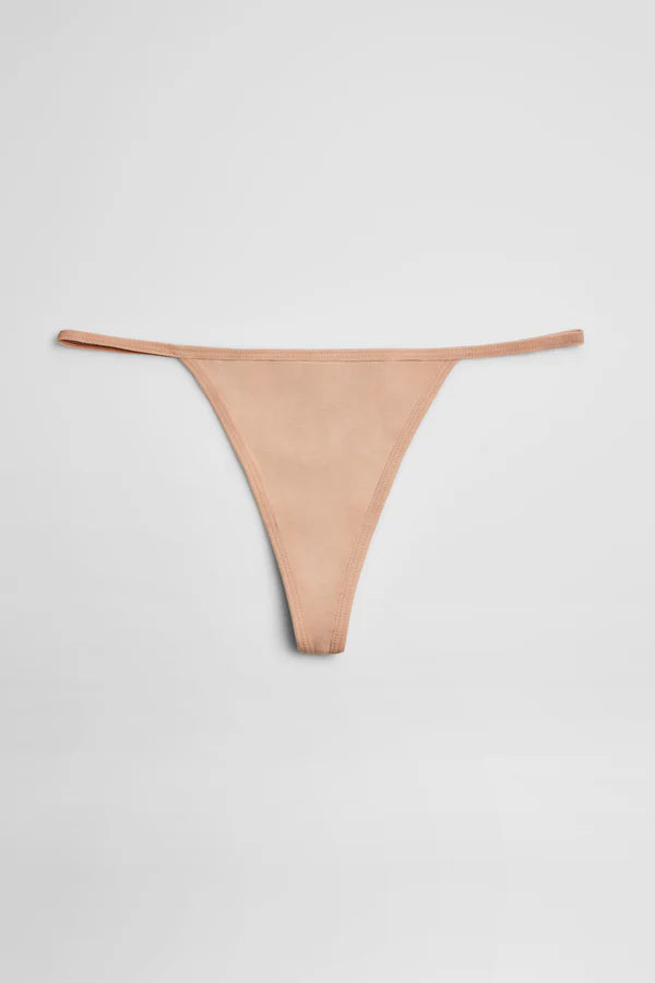 Tanga de hilo algodón Nude