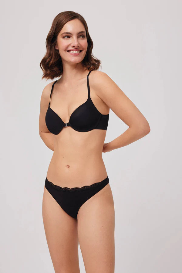 Tanga lencero Negro