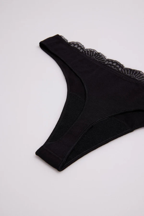Tanga lencero Negro