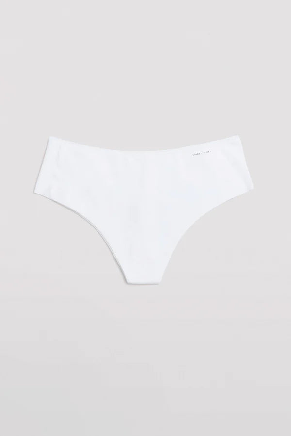 Tanga alto de control con acabados invisibles Blanco