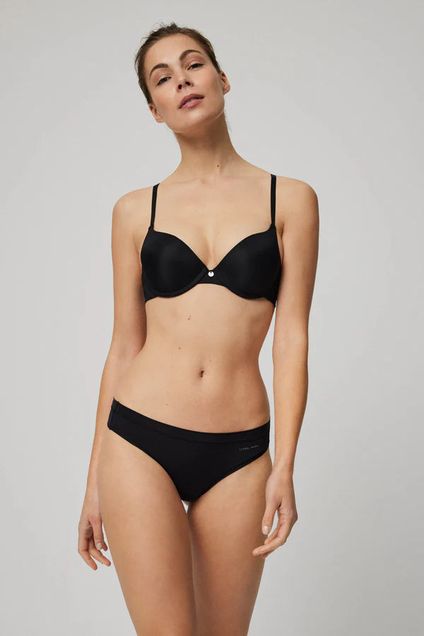 Tanga elástico Adapt con acabados invisibles Negro