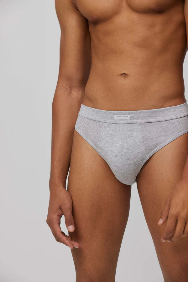Calzoncillo slip algodón básicos gris