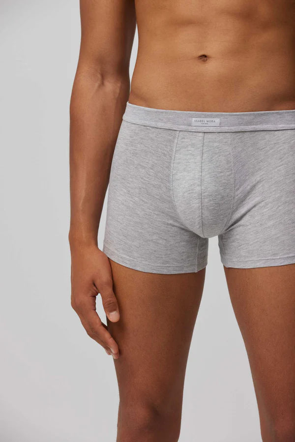 Calzoncillo boxer algodón básicos gris