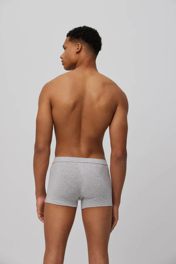 Calzoncillo boxer algodón básicos gris