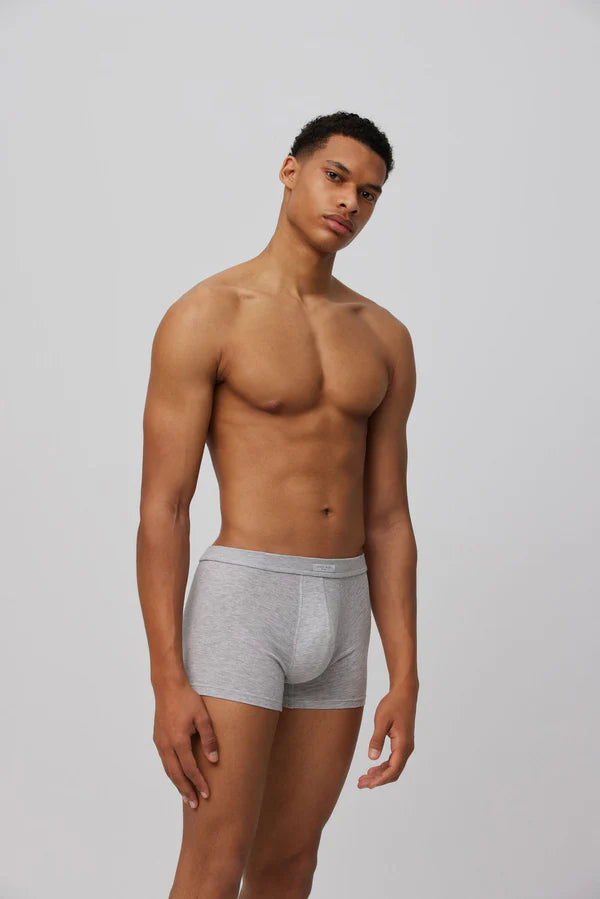 Calzoncillo boxer algodón básicos gris