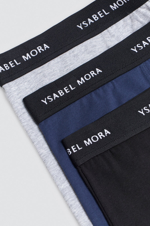 Pack de 3 bóxers básicos lisos