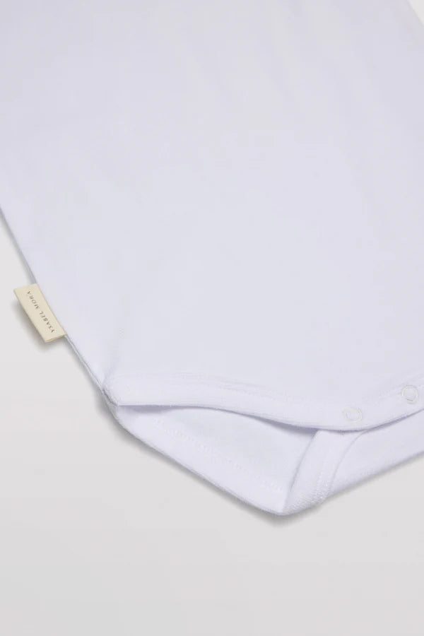 Body liso de algodón manga corta