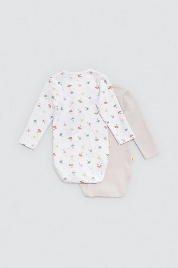 Pack 2 bodies bebé manga larga Rainy Day