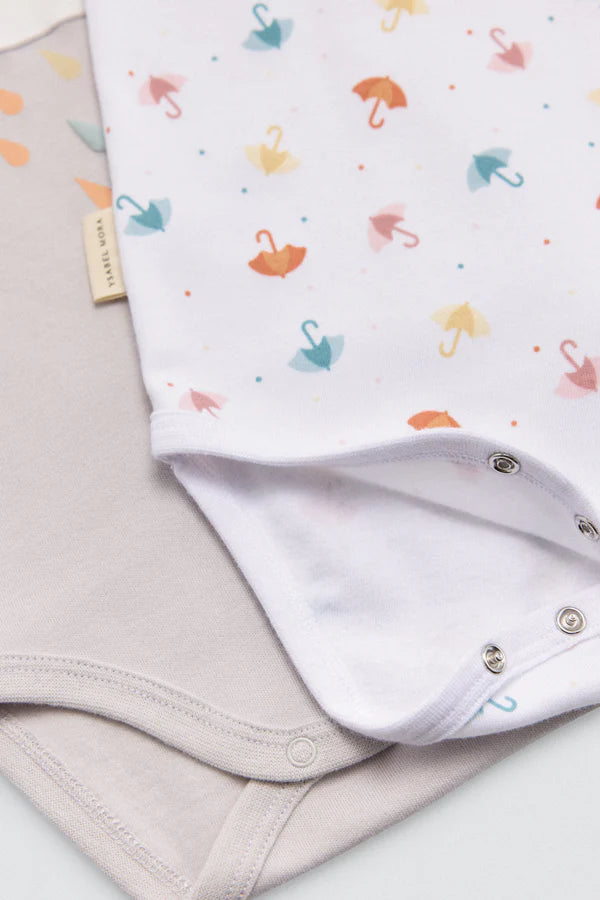 Pack 2 bodies bebé manga larga Rainy Day