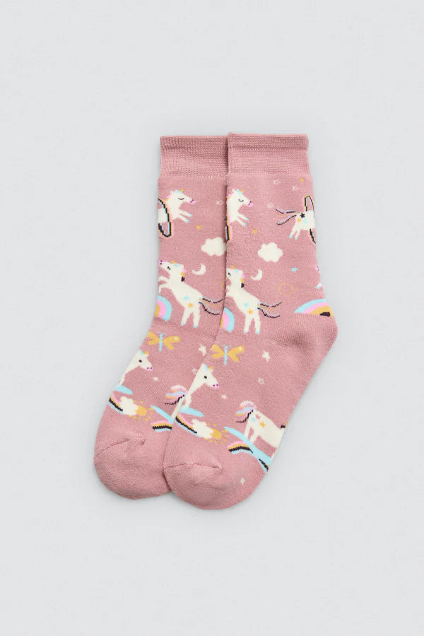 Calcetín mujer Unicornio