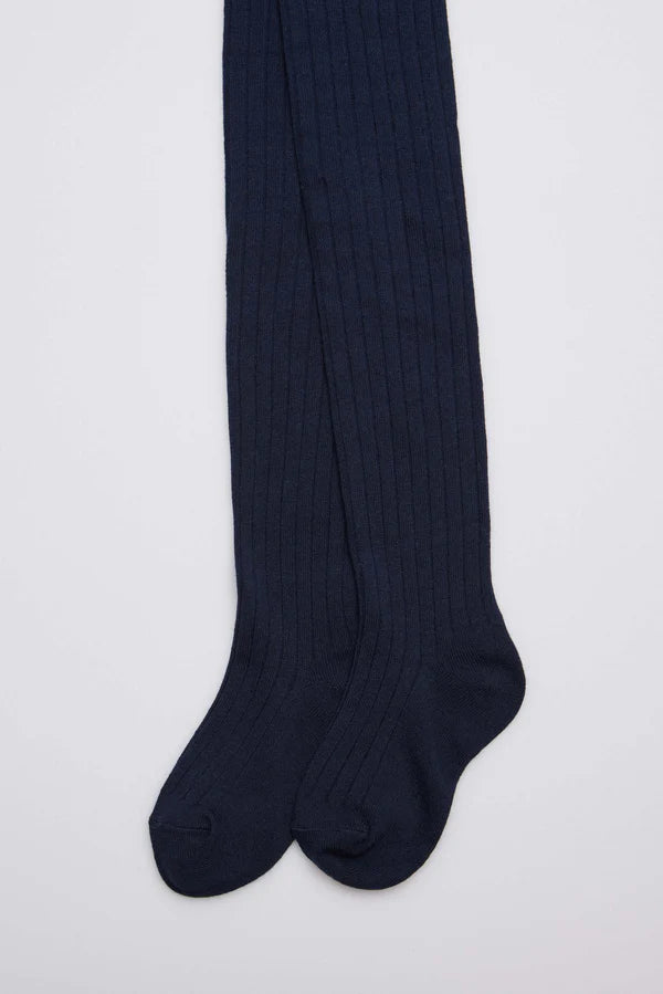 Leotardo canalé infantil Marino