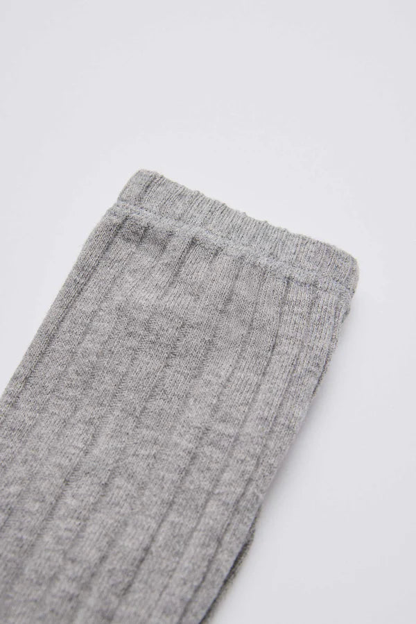 Leotardo canalé infantil Gris