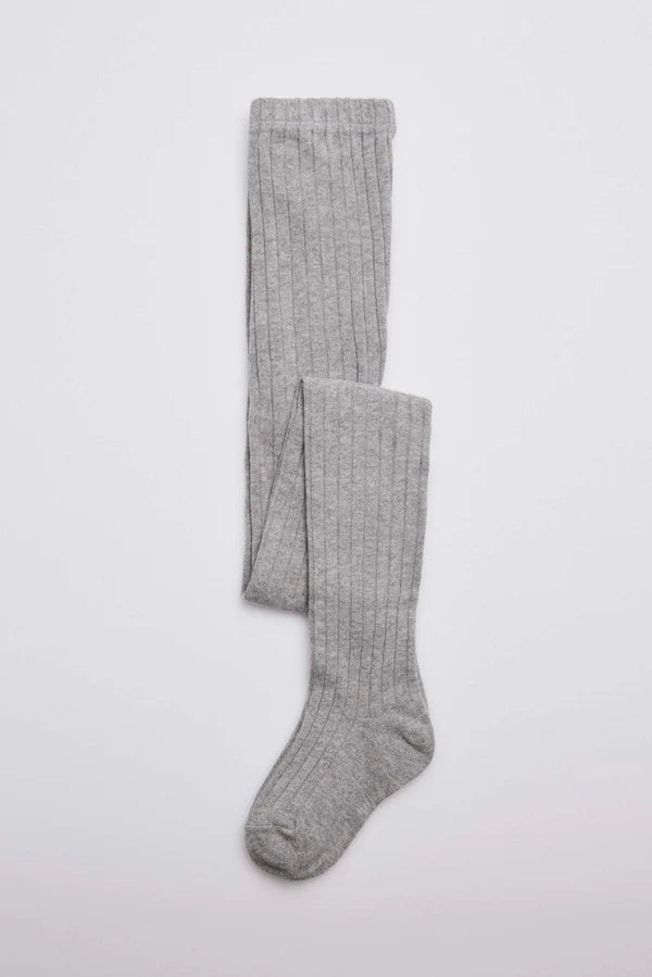 Leotardo canalé infantil Gris