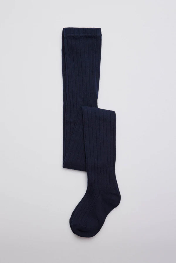 Leotardo canalé infantil Marino