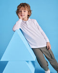 Polo infantil unisex manga larga