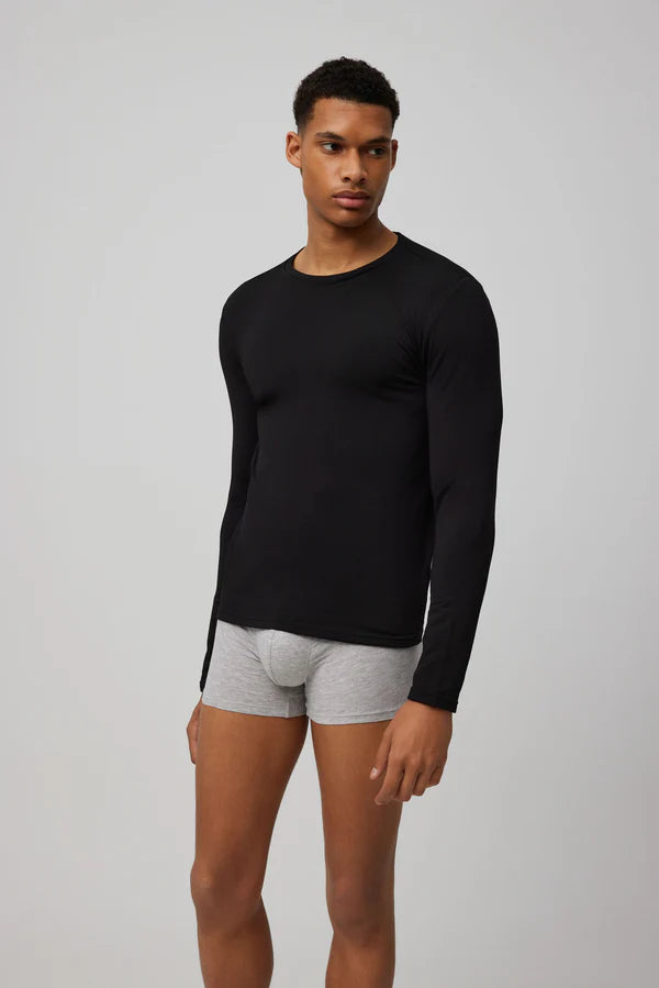Camiseta interior térmica manga larga negro