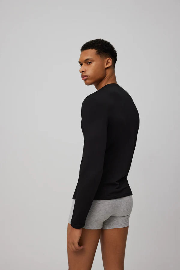 Camiseta interior térmica manga larga negro