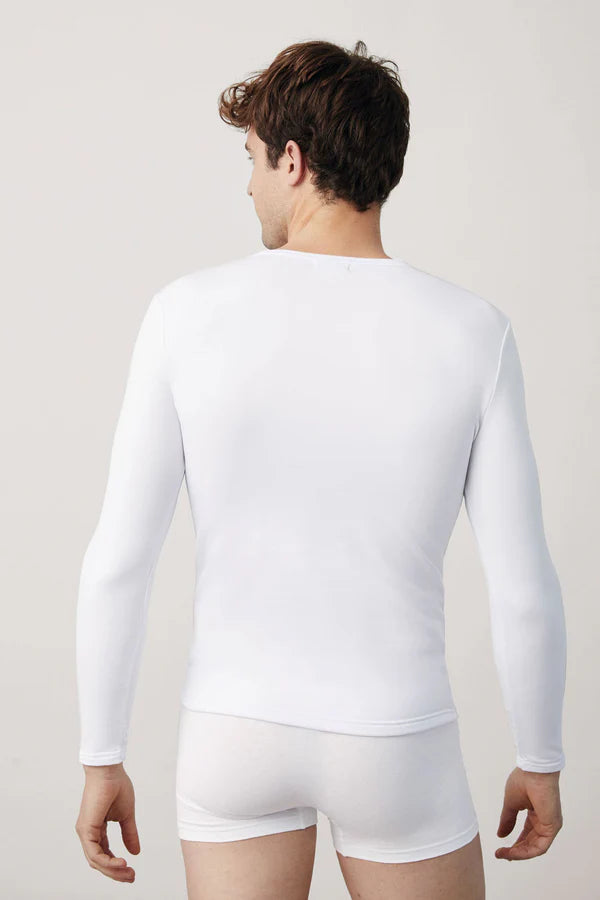 Camiseta interior térmica manga larga blanco