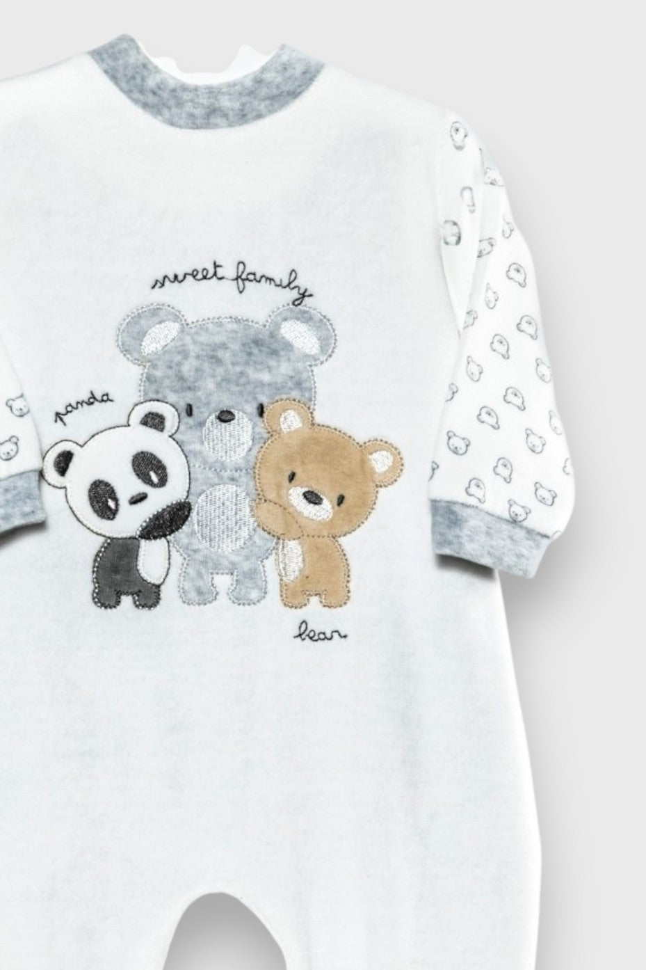 Pijama bebé terciopelo sweet family