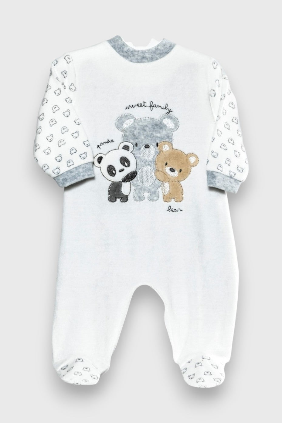 Pijama bebé terciopelo sweet family