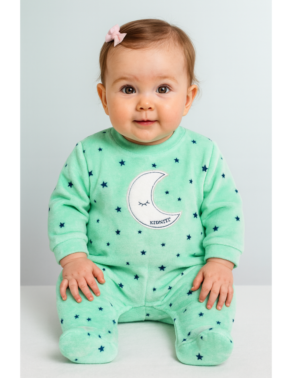 Pijama bebé terciopelo moon