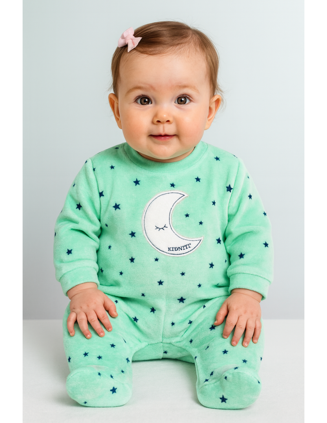 Pijama bebé terciopelo moon