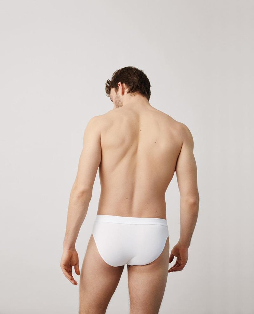 Calzoncillo slip algodón básicos blanco