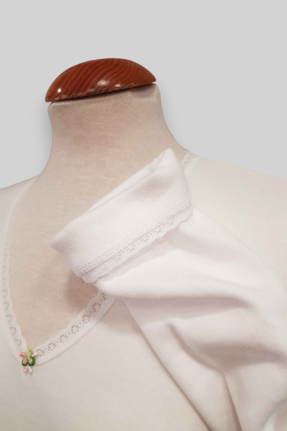 Camiseta interior mujer manga larga Algodón 100%