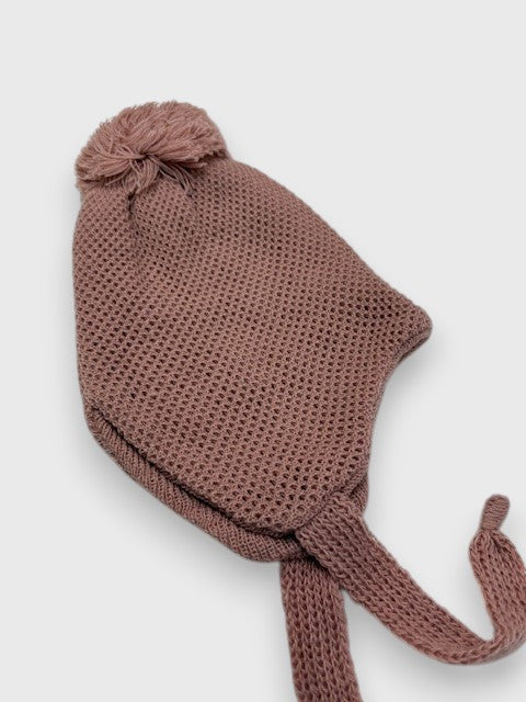 Gorro de punto arroz