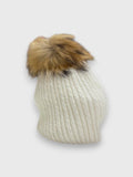Gorro pompon Crudo