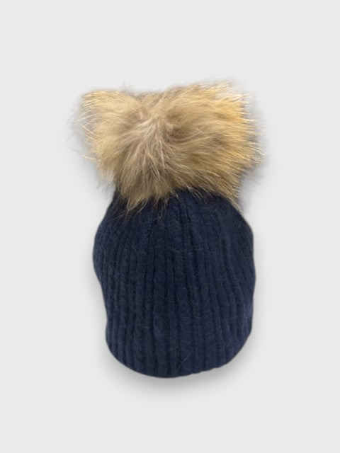 Gorro pompon Marino