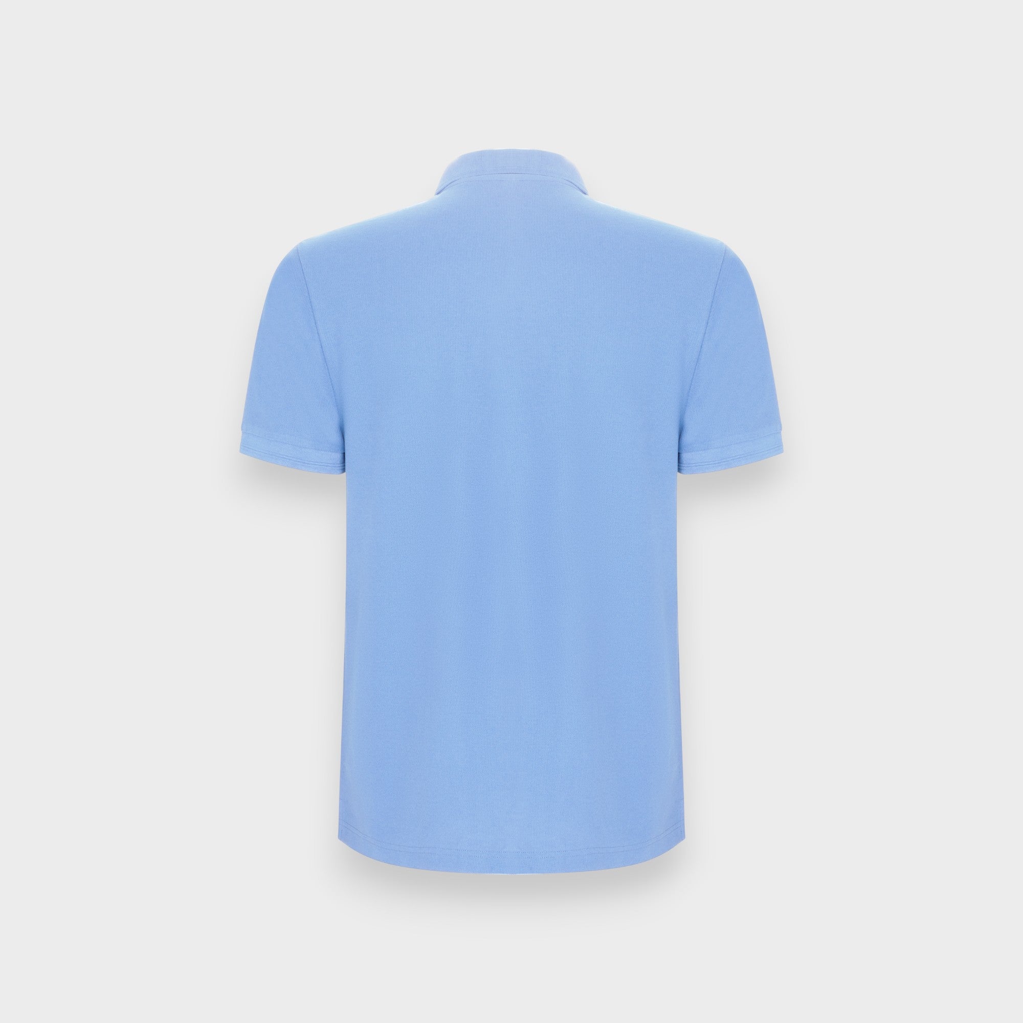 Polo infantil unisex manga corta celeste